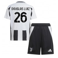 Juventus Douglas Luiz #26 Hjemmebanesæt Børn 2024-25 Kortærmet (+ Korte bukser)